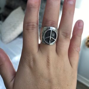 hand crafted designed sterling silver ring